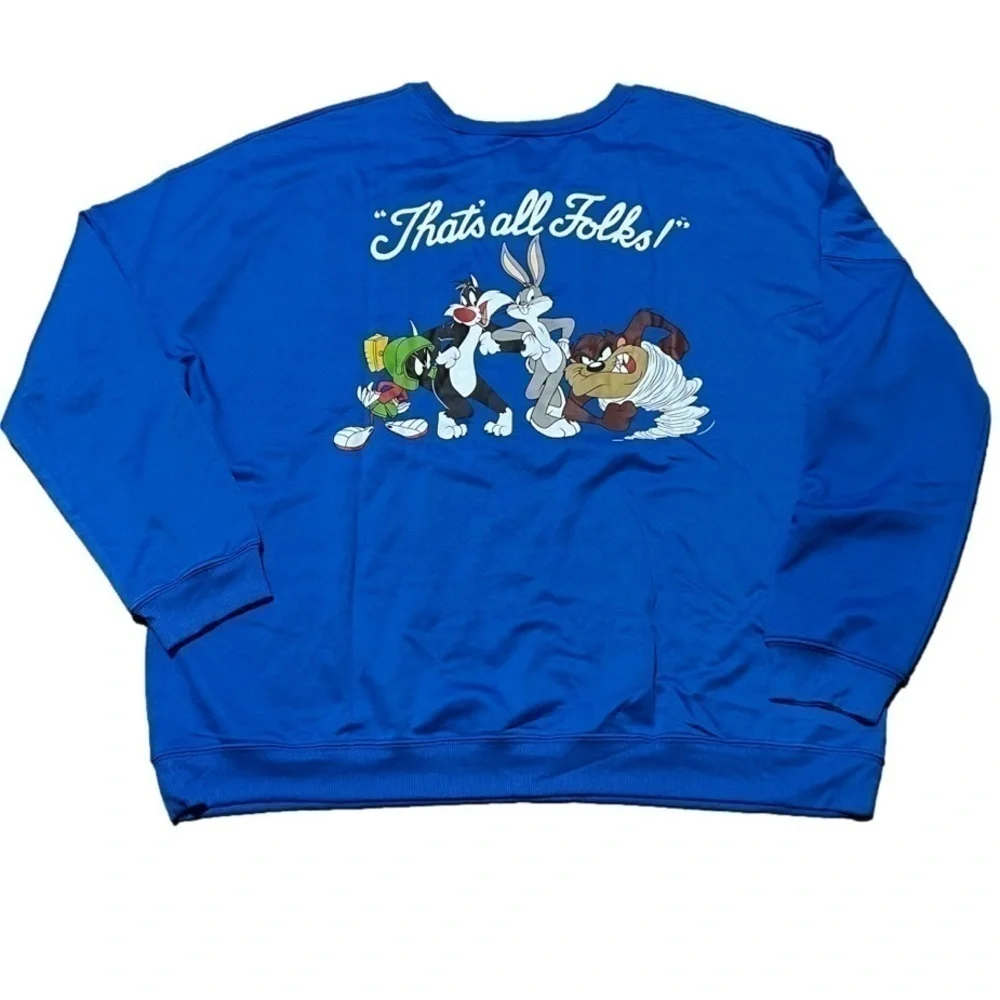 Looney Tunes Royal Blue Pullover Men’s  (Sz 2X)